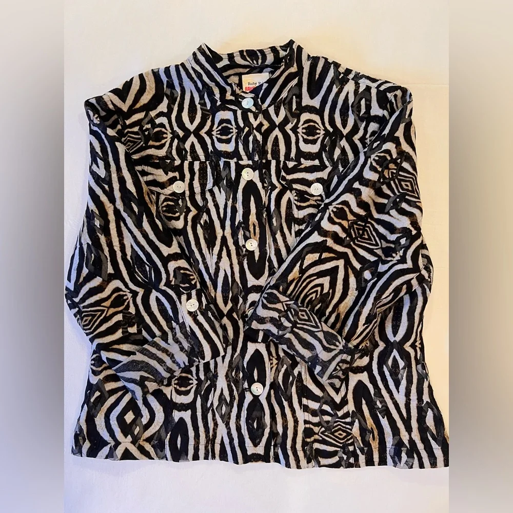 Ruby Rd. Favorites women’s size 12 abstract print casual office.